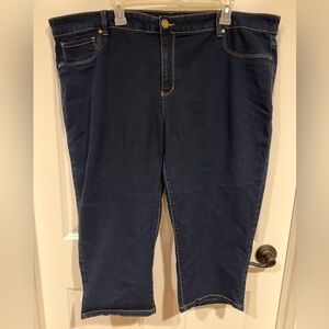 Women’s Size 22W Philosophy Dark Wash Jean Capris